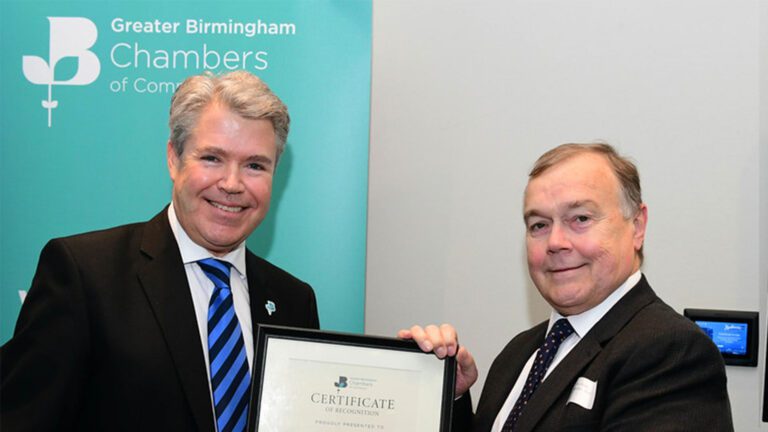 Birmingham Chamber Recognises Indestructible Paint’s Longstanding Achievement